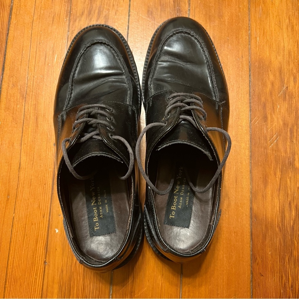 To Boot Men's Black Leather Derby made in Italy